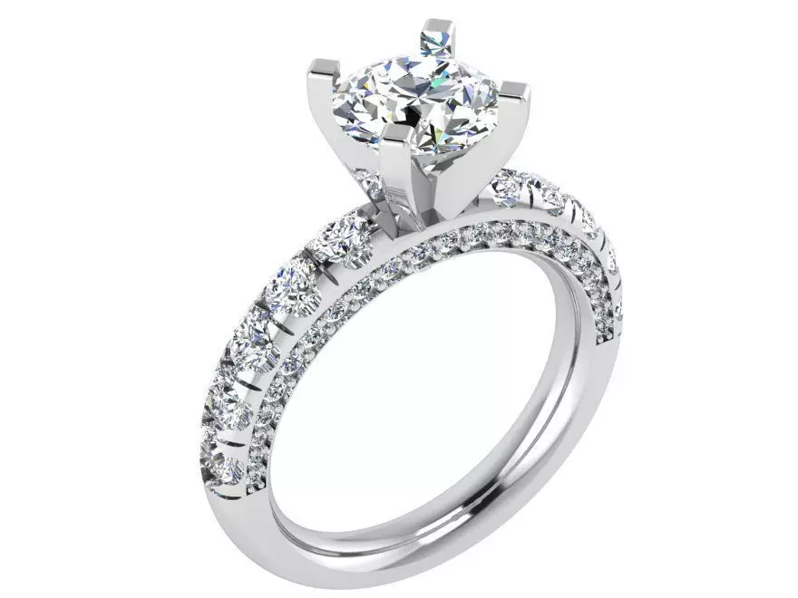 Signet  ring 2846 3D print model 3D print model_0