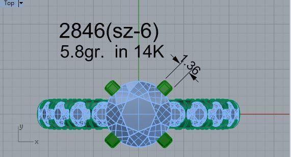 Signet  ring 2846 3D print model 3D print model_4