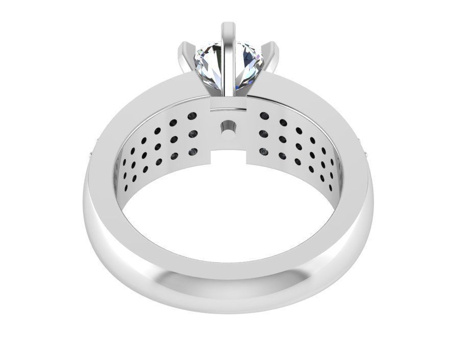 Dressy Diamond ring 2847 3D print model 3D print model_3