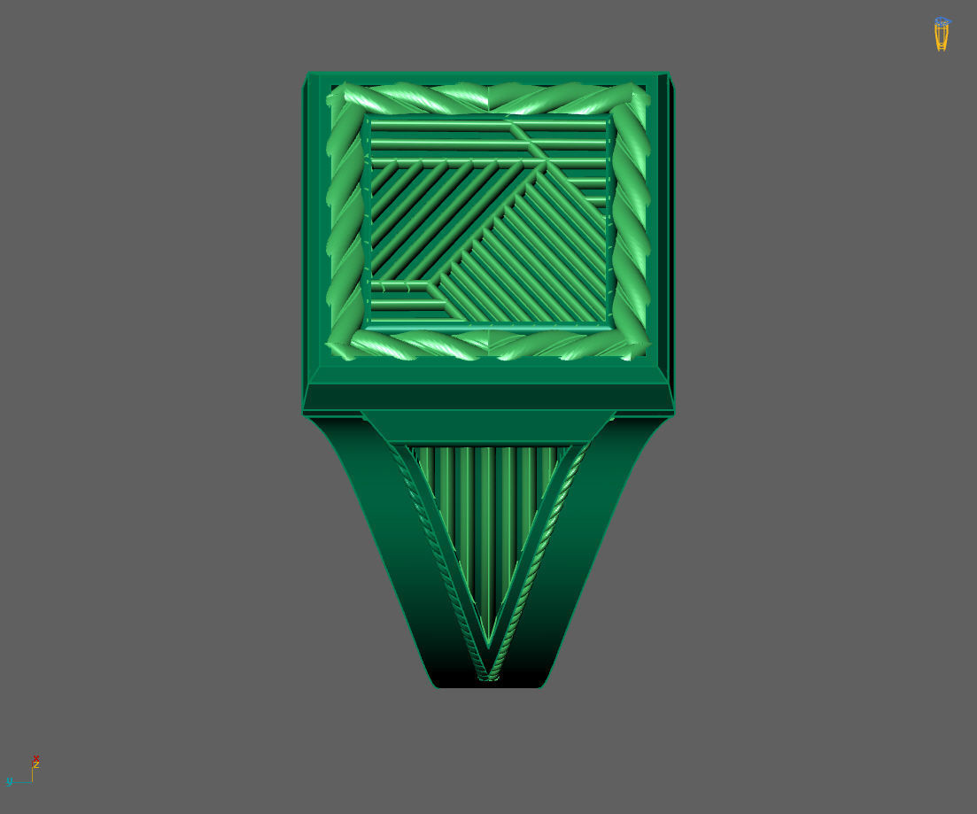 Gents Ring - Mens Ring STL READY FILES With 3DM Files 3D model 3D print model_3