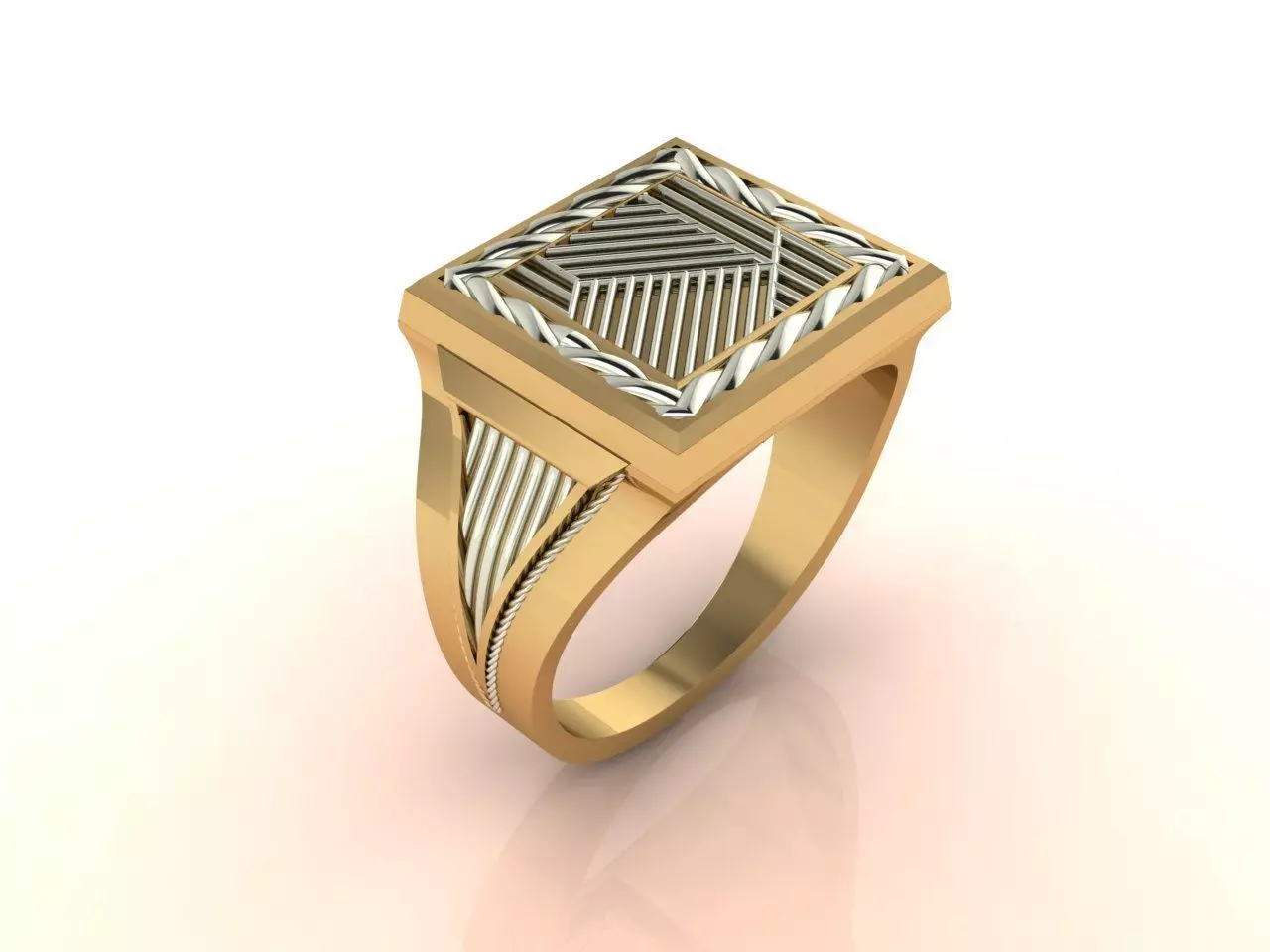 Gents Ring - Mens Ring STL READY FILES With 3DM Files 3D model 3D print model_0