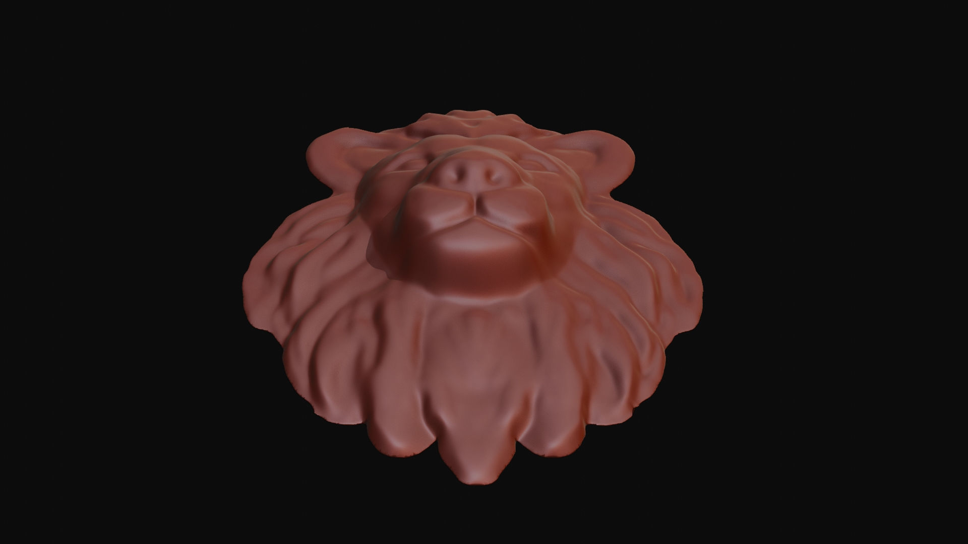 Lion Art CNC- ArtCam 3D print model_9