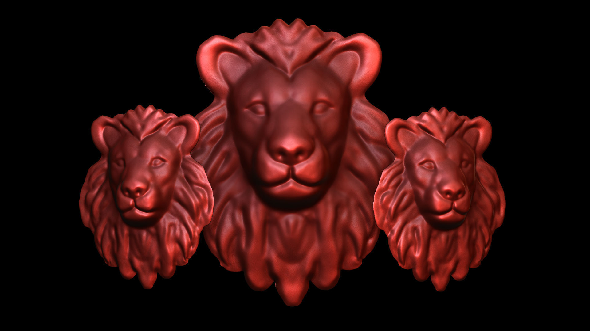 Lion Art CNC- ArtCam 3D print model_3