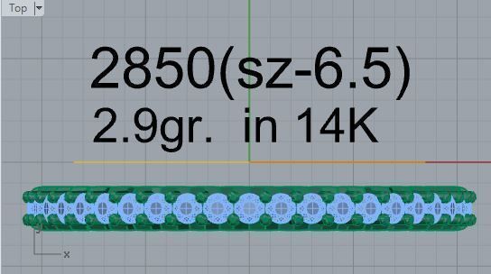 Nice round diamond ring 2850 3D print model 3D print model_4