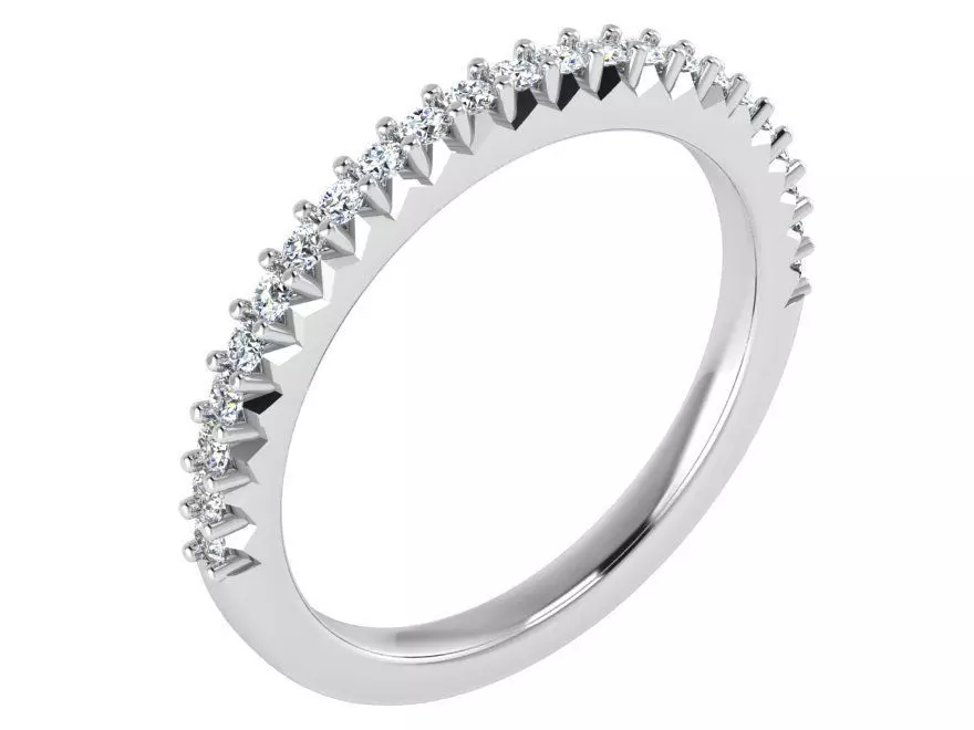 Nice round diamond ring 2850 3D print model 3D print model_0