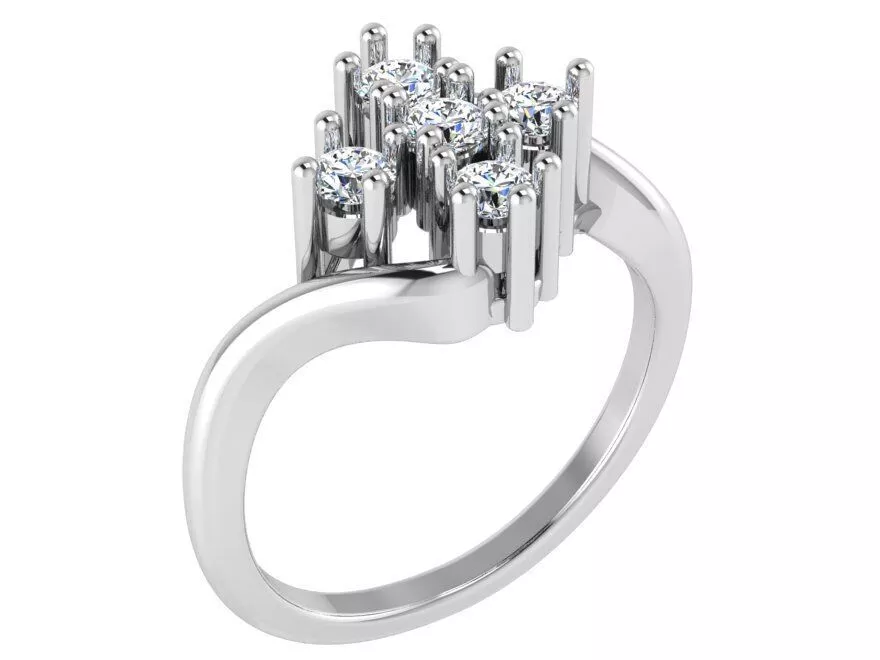 Cross ring 2852 3D print model 3D print model