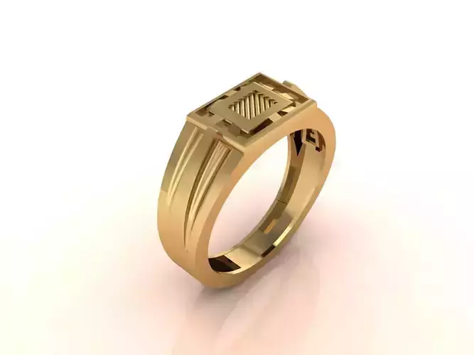 Gents Ring - Mens Ring STL READY FILES With 3DM Files 3D model