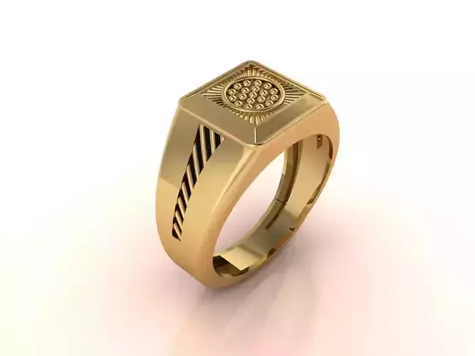 Gents Ring - Mens Ring STL READY FILES With 3DM Files 3D model