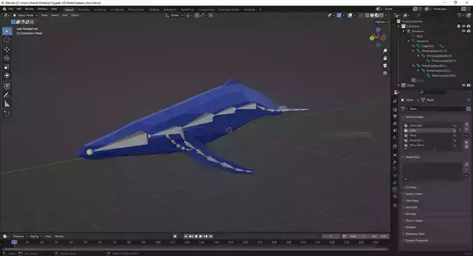 Simple LowPoly Whale