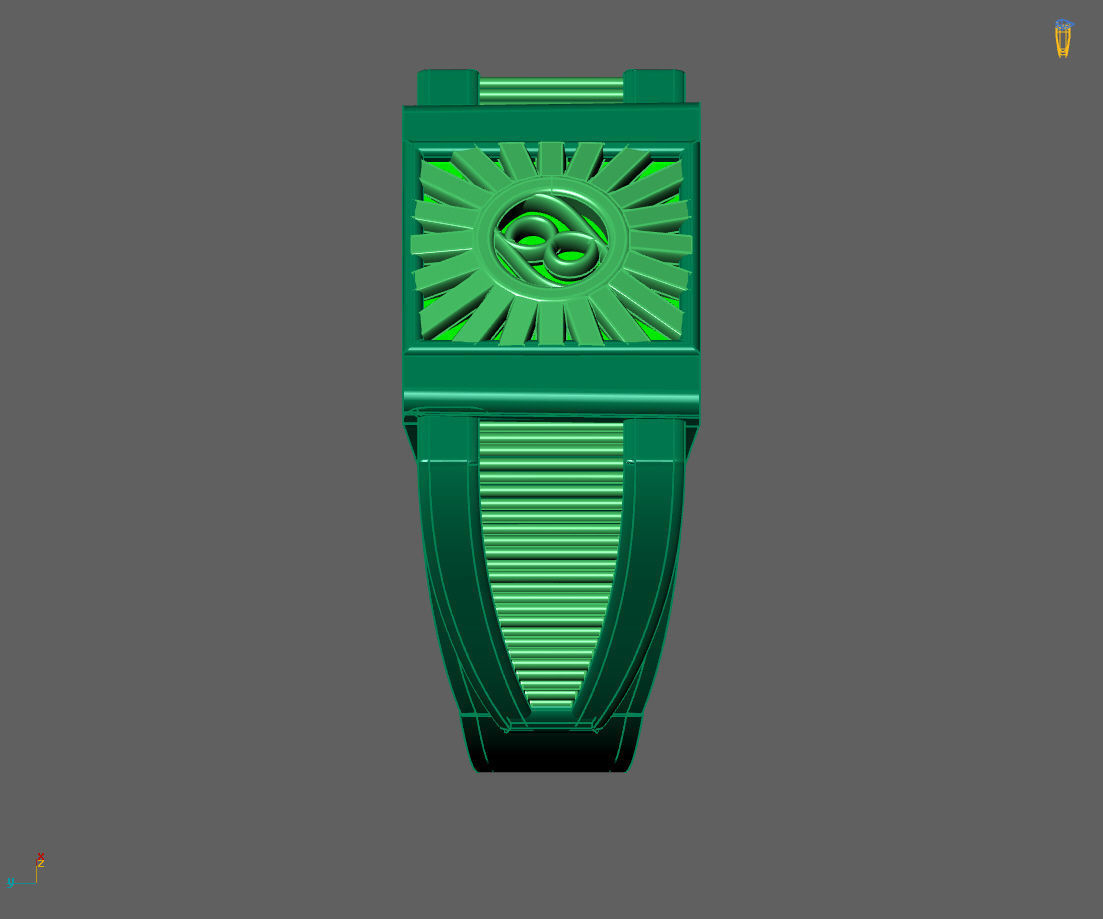 Gents Ring - Mens Ring STL READY FILES With 3DM Files 3D model 3D print model_3