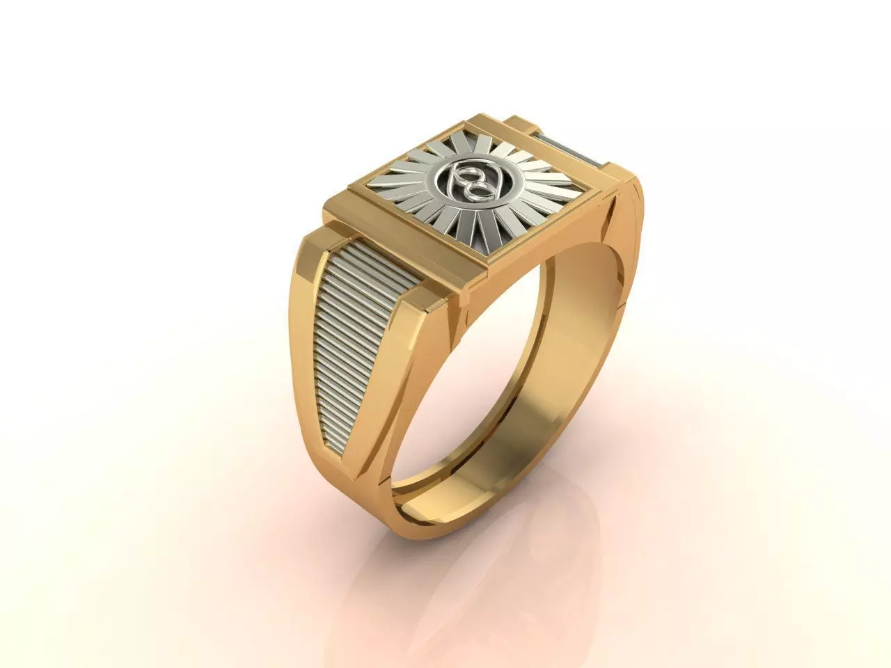Gents Ring - Mens Ring STL READY FILES With 3DM Files 3D model 3D print model_0