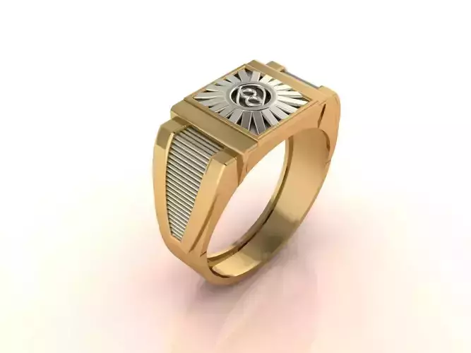 Gents Ring - Mens Ring STL READY FILES With 3DM Files 3D model 3D print model