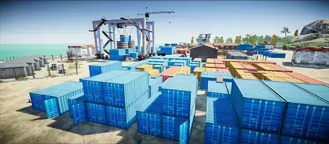 Pubg Erangle Novorepnoy Bridge 3D model 3D model