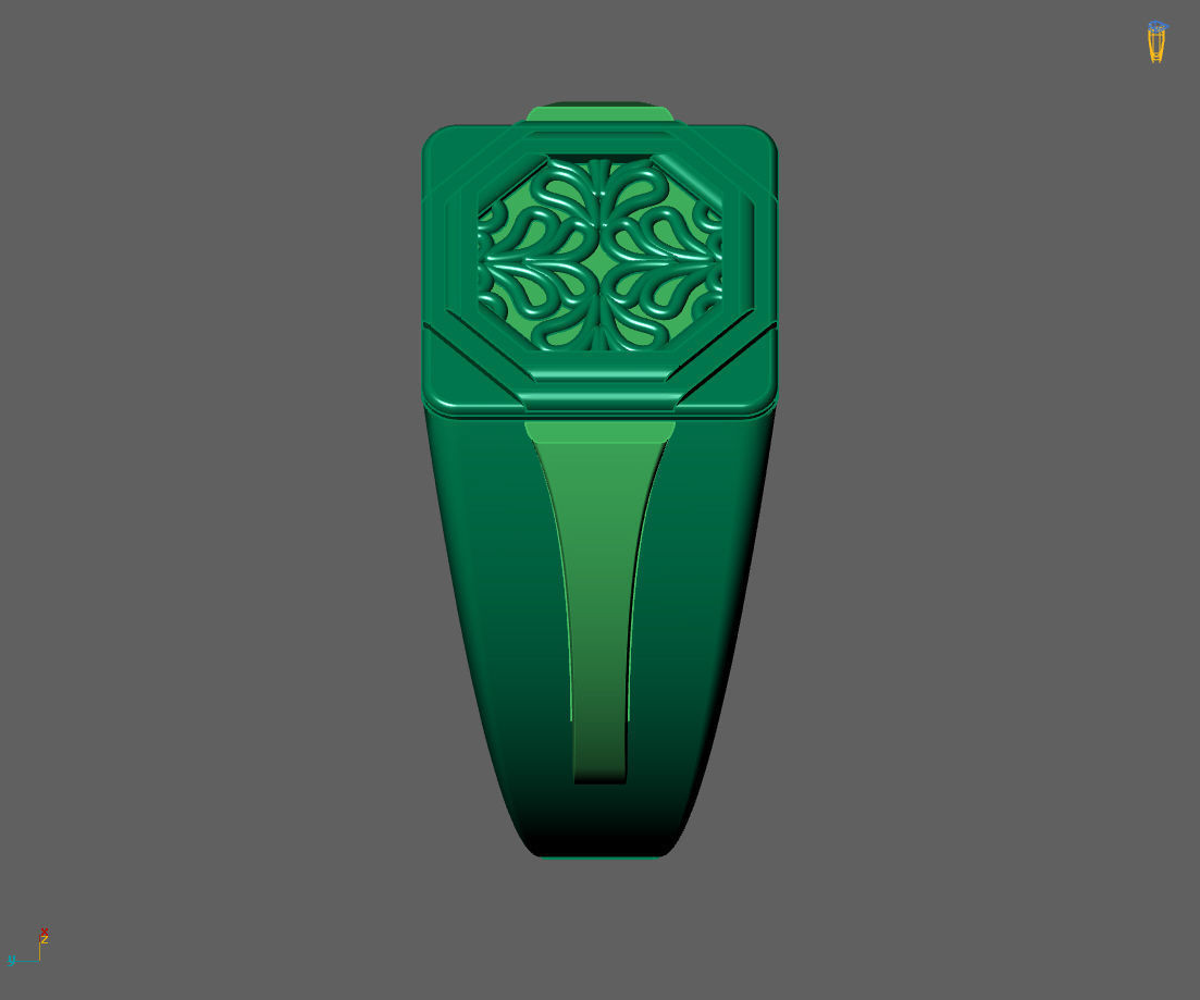 Gents Ring - Mens Ring STL READY FILES With 3DM Files 3D model 3D print model_3