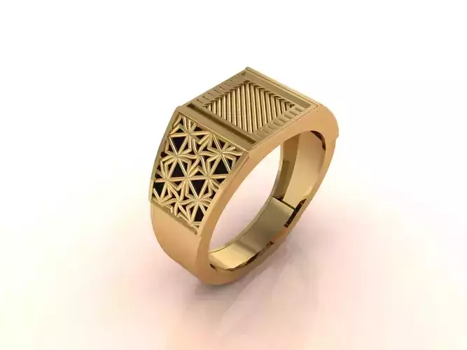 Gents Ring - Mens Ring STL READY FILES With 3DM Files 3D model 3D print model