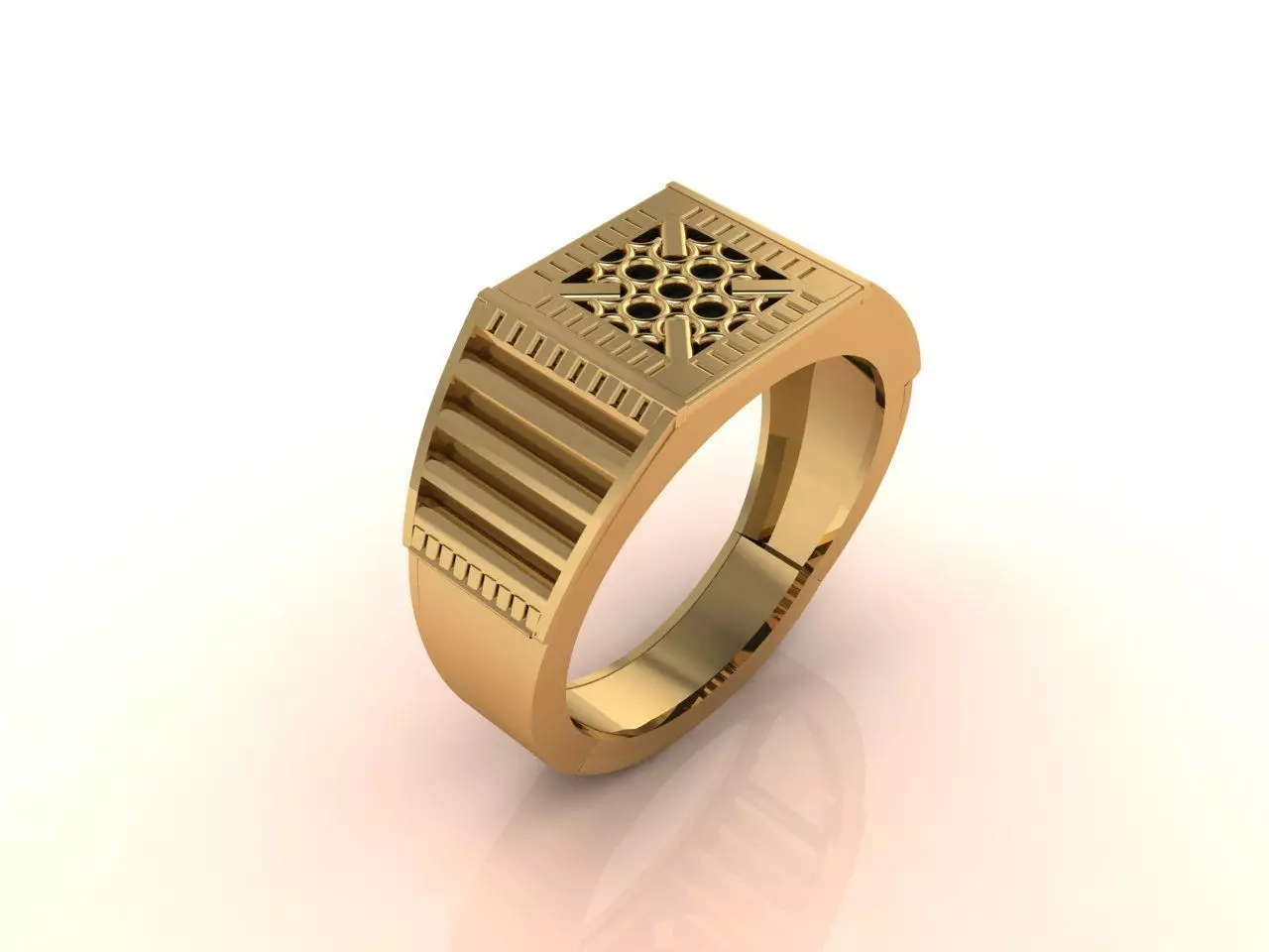Gents Ring - Mens Ring STL READY FILES With 3DM Files 3D model 3D print model_0