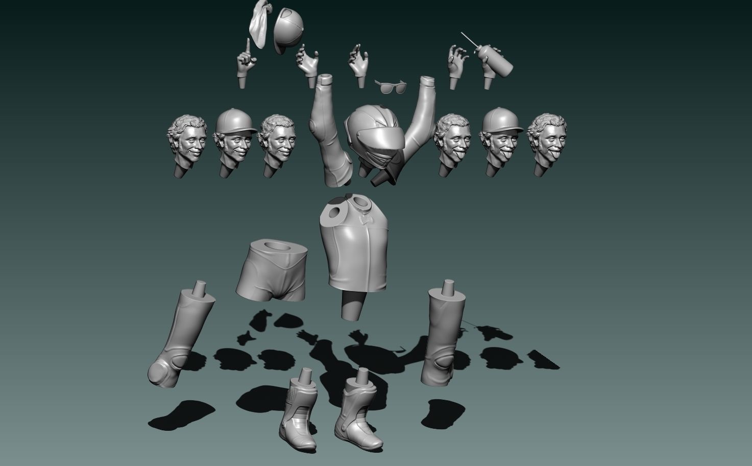 Valentino Rossi Champion 3D print model_8