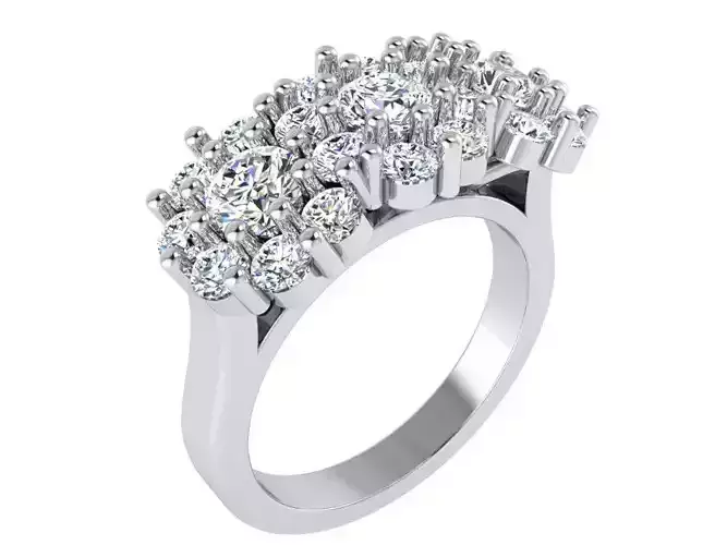 A  jeweled ring 2855 3D print model