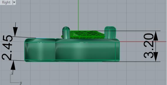 Green leaf earrings 2856 3D print model 3D print model_6