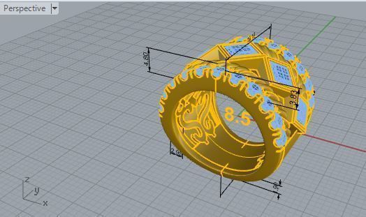 Thick bright ring 2859 3D print model 3D print model_7