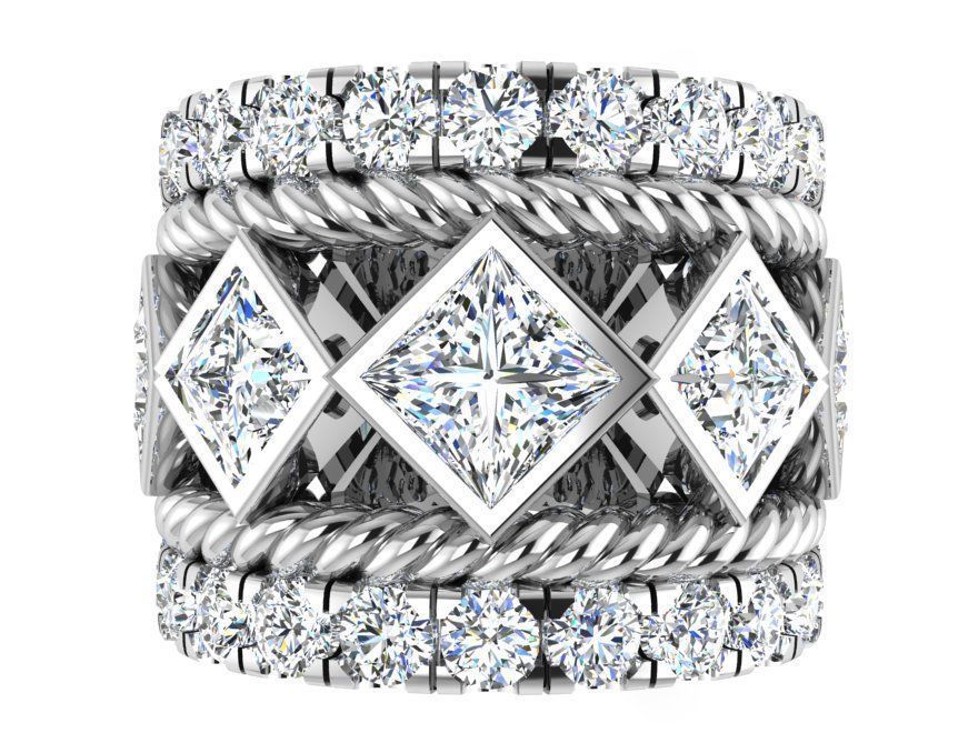 Thick bright ring 2859 3D print model 3D print model_2