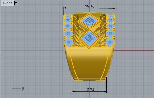 Thick bright ring 2859 3D print model 3D print model_6