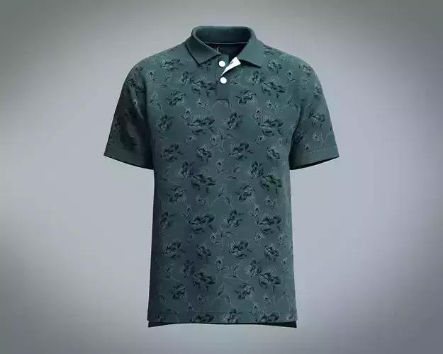 Mens Green Polo Shirt