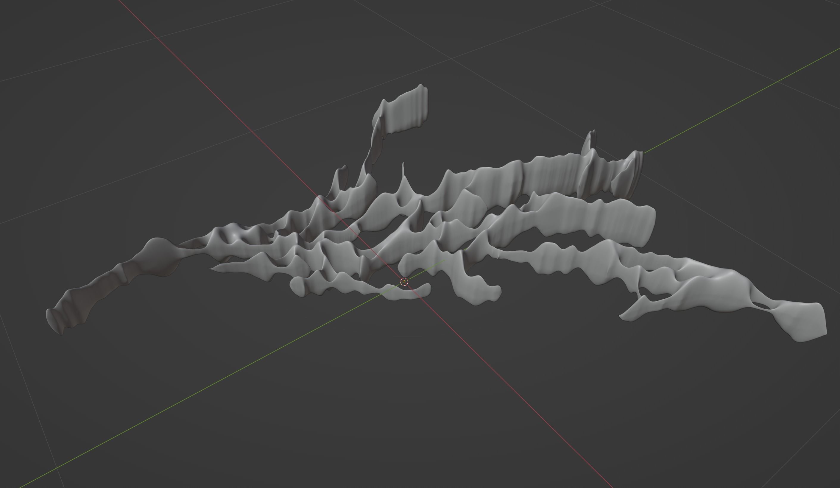 Tribal chrome type goth y2k abstract Low-poly 3D model_10