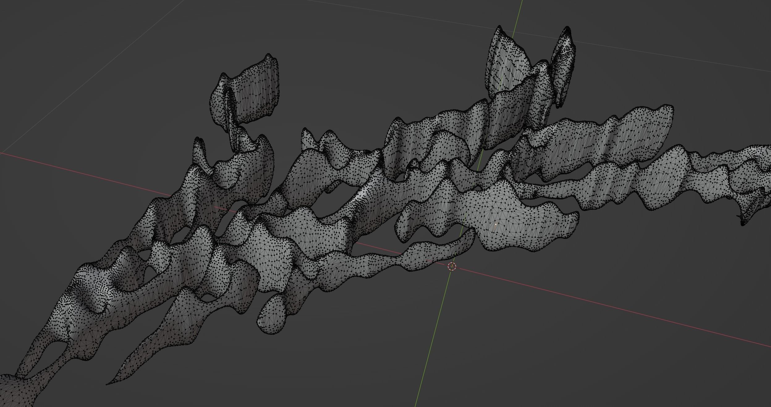 Tribal chrome type goth y2k abstract Low-poly 3D model_5