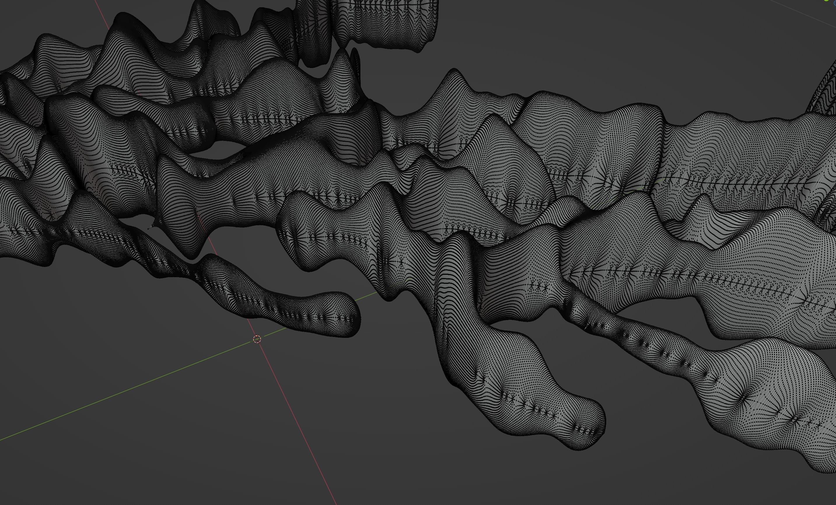 Tribal chrome type goth y2k abstract Low-poly 3D model_11