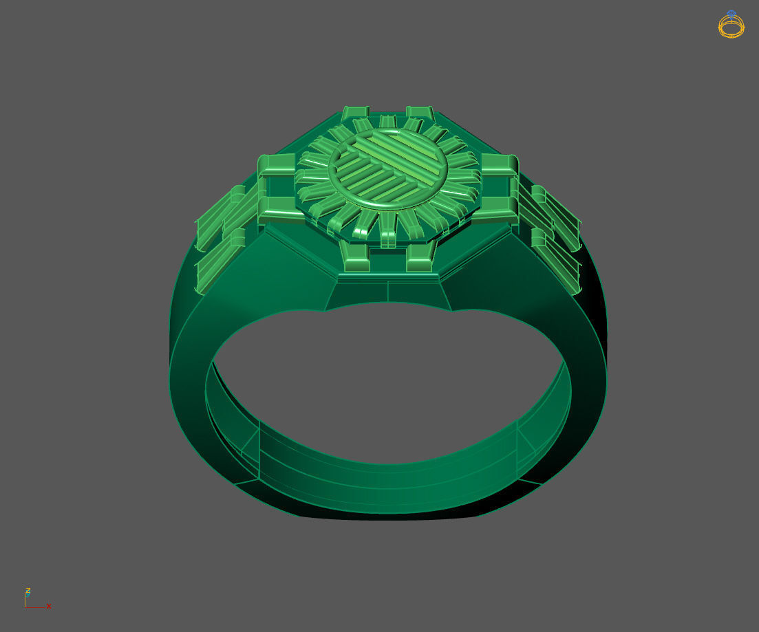 Gents Ring - Mens Ring STL READY FILES With 3DM Files 3D model 3D print model_2