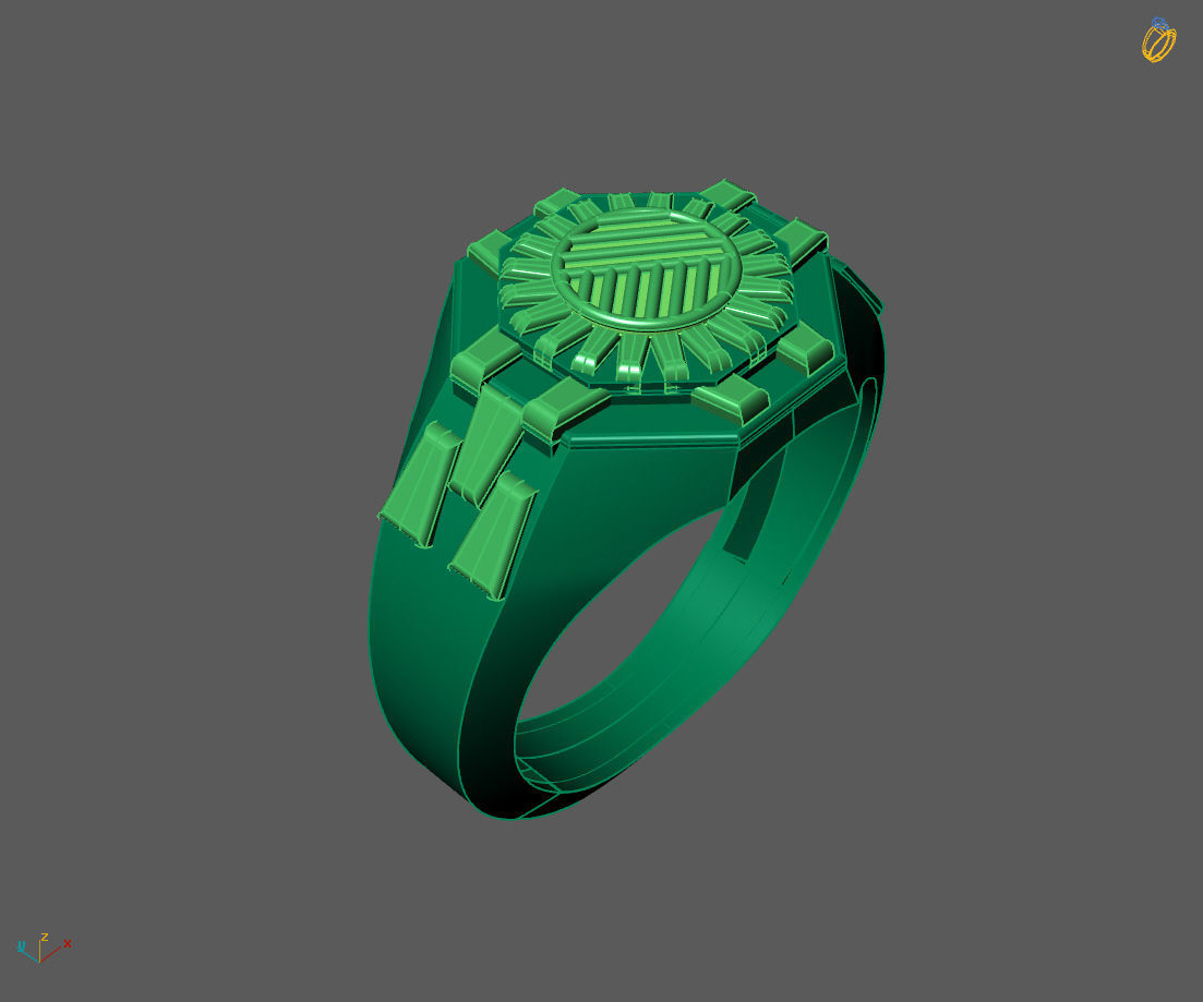 Gents Ring - Mens Ring STL READY FILES With 3DM Files 3D model 3D print model_1