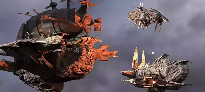 Genma Zeppelin Kitbash 1 3D