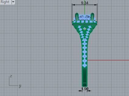 Modest diamond ring 2860 3D print model 3D print model_6