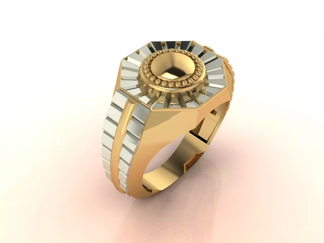 Gents Ring - Mens Ring STL READY FILES With 3DM Files 3D model 3D print model_0