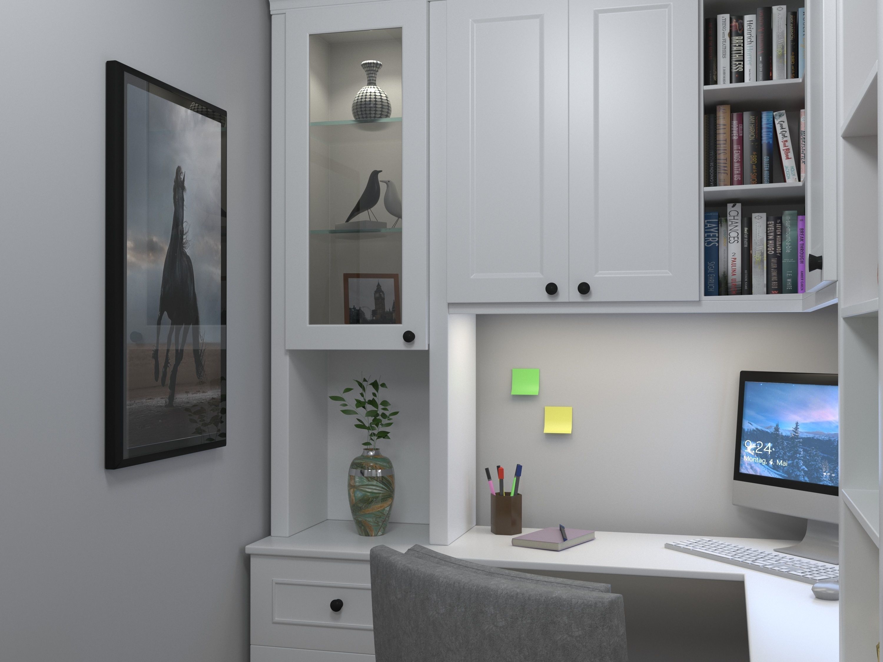 Study Room 3D model_2