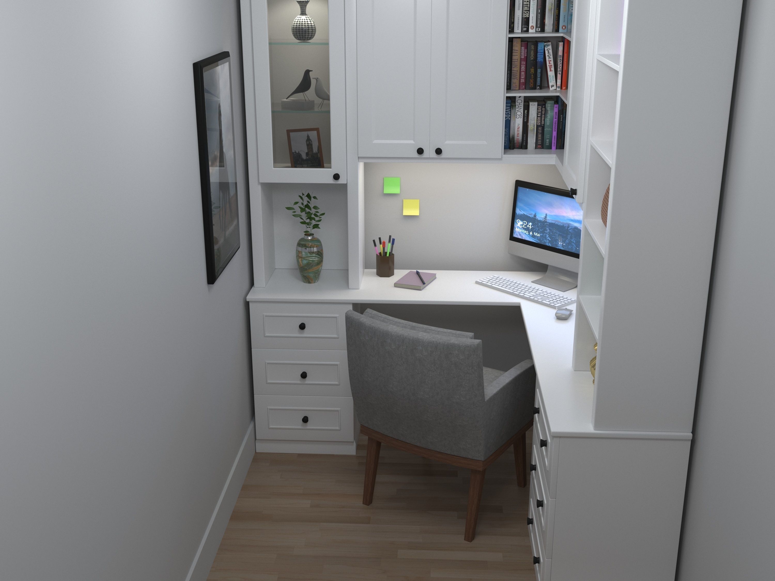 Study Room 3D model_3