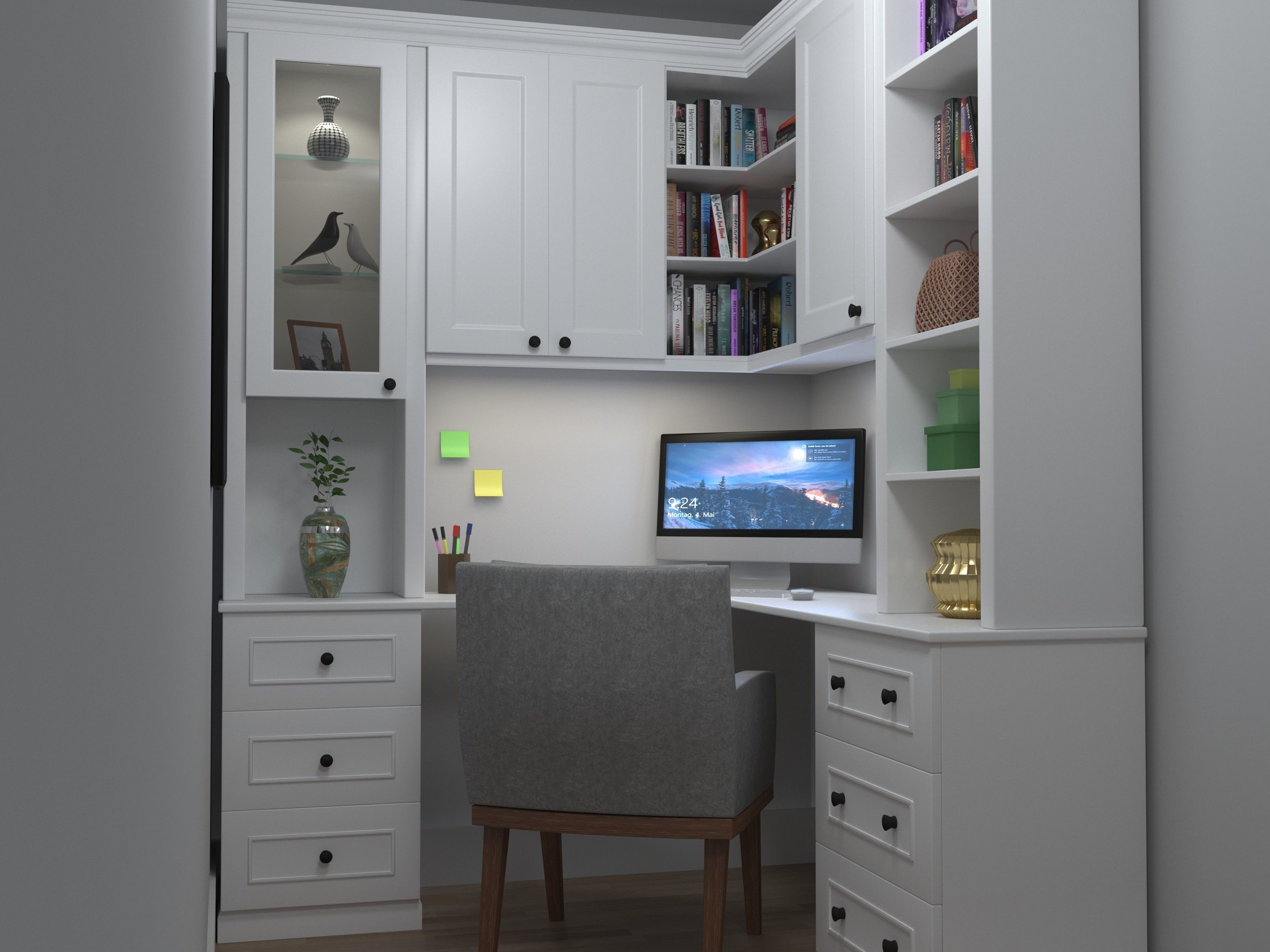 Study Room 3D model_1