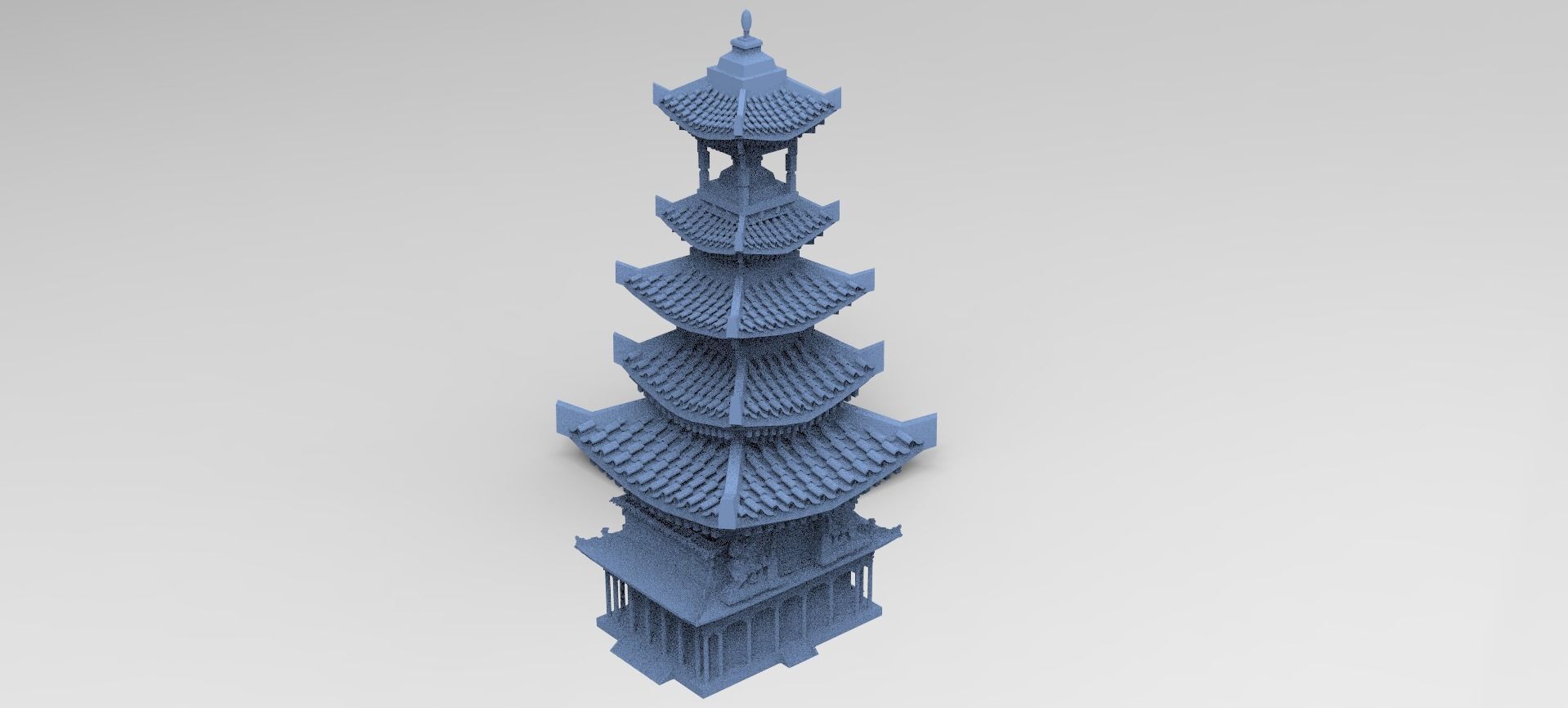 Meditation Tower 2 3D model_1