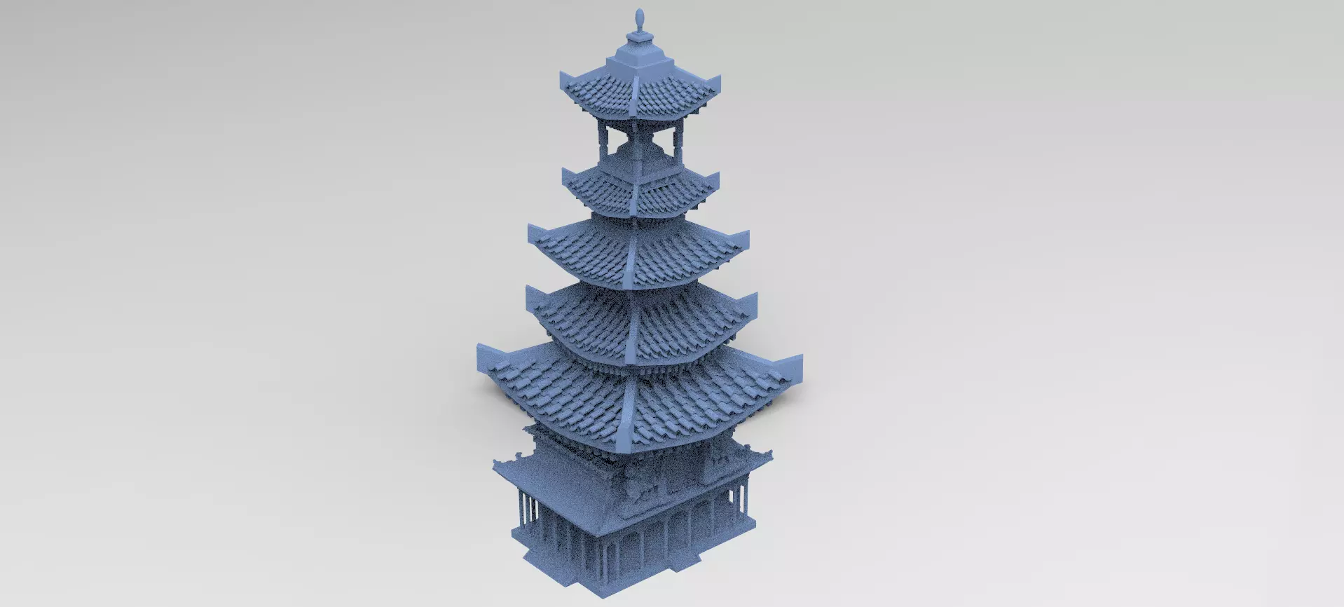 Meditation Tower 2 3D model_0