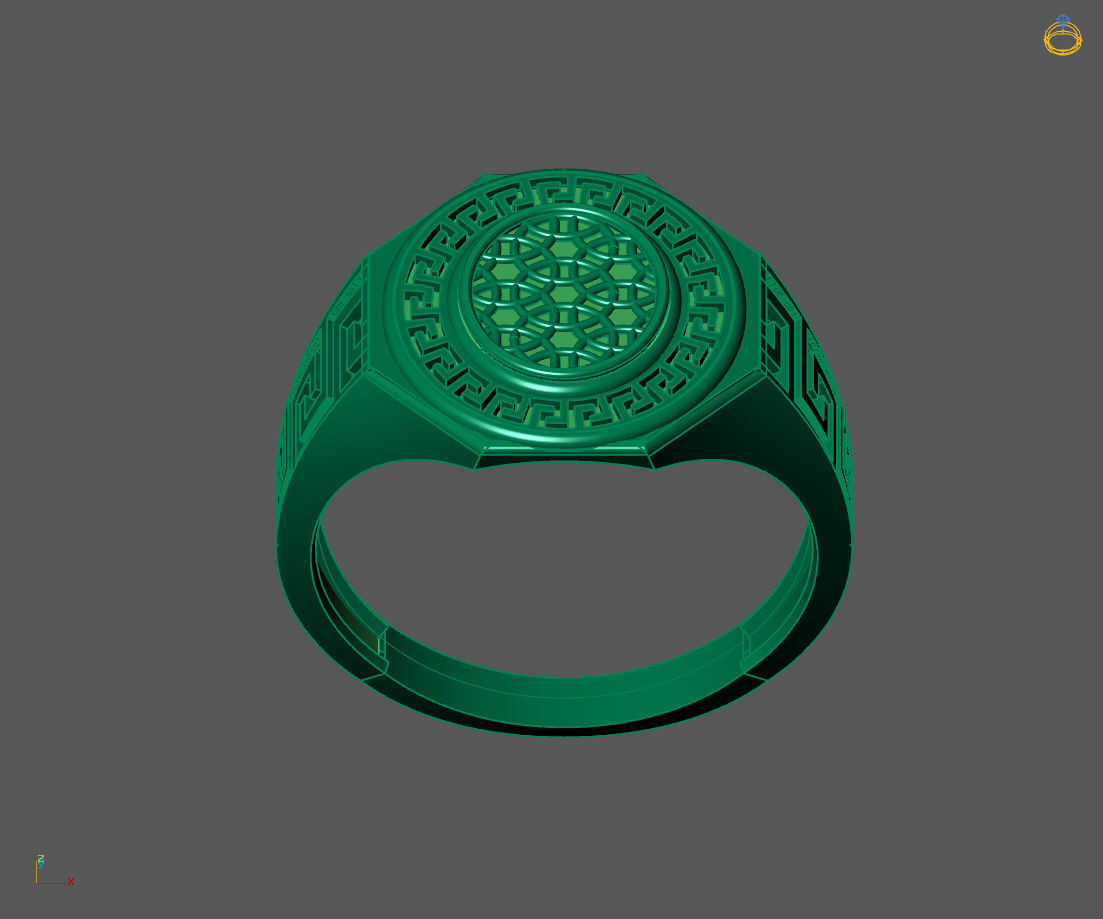 Gents Ring - Mens Ring STL READY FILES With 3DM Files 3D model 3D print model_2