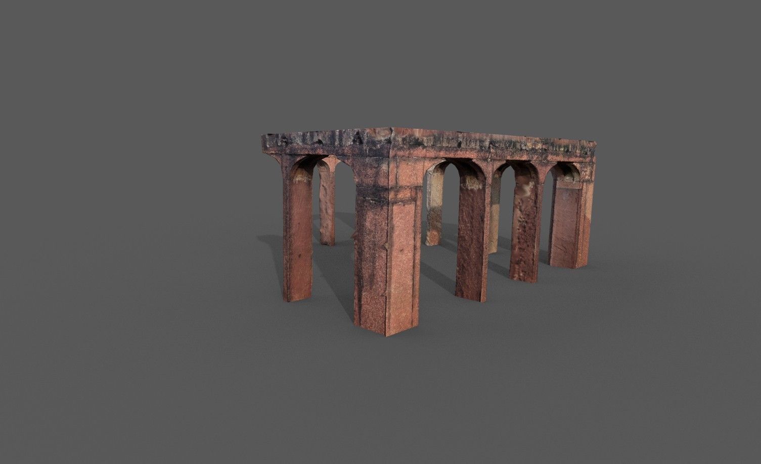Stone Pillar Low Poly Low-poly 3D model_5