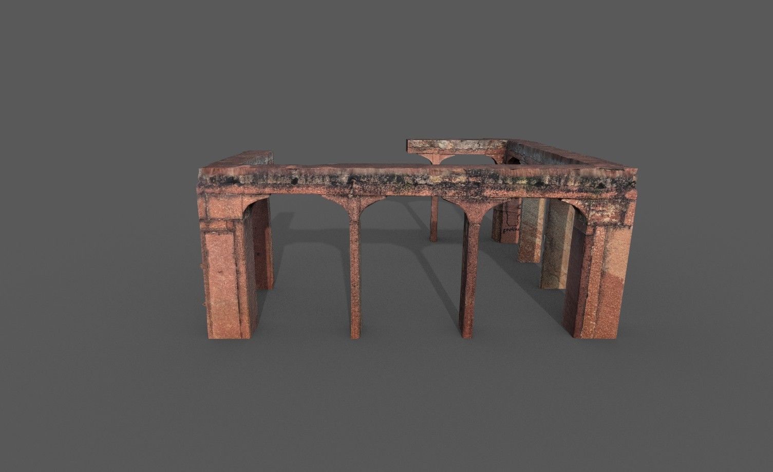 Stone Pillar Low Poly Low-poly 3D model_4