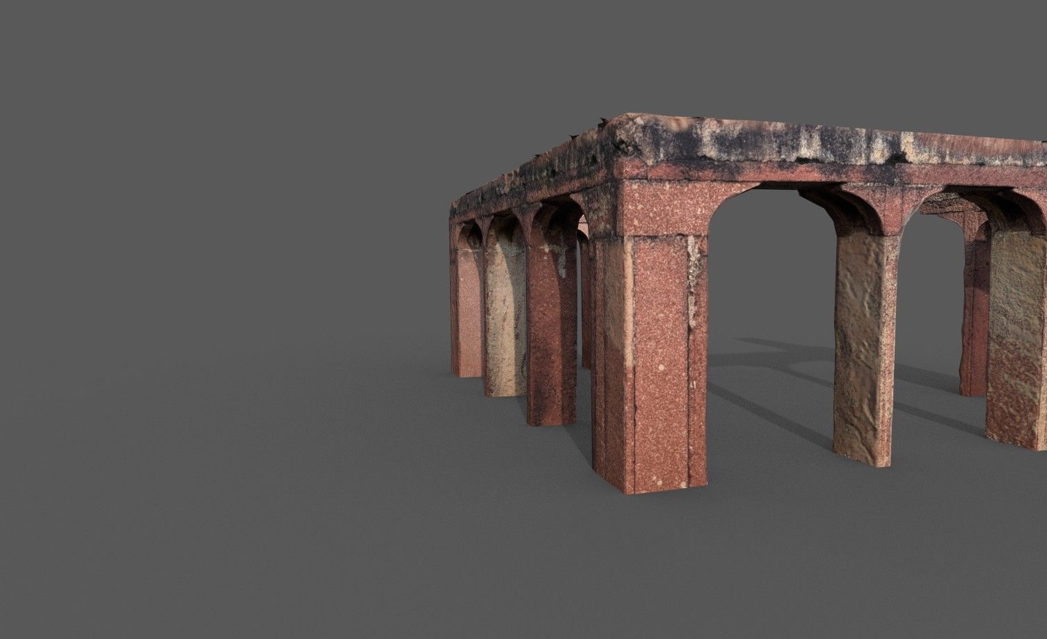 Stone Pillar Low Poly Low-poly 3D model_8