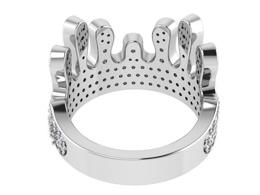 Crown ring 2864 3D print model 3D print model_3