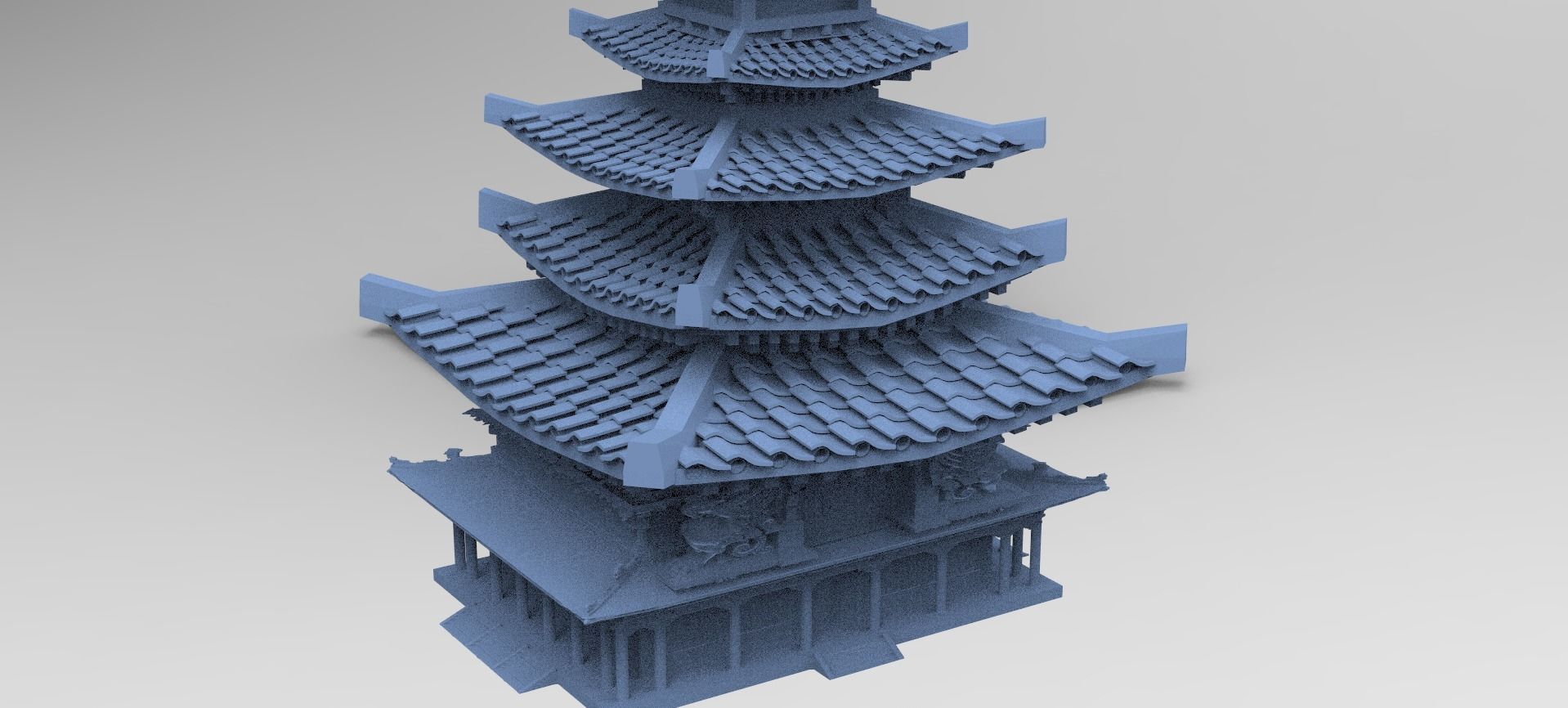 Meditation Tower 3  3D model_1
