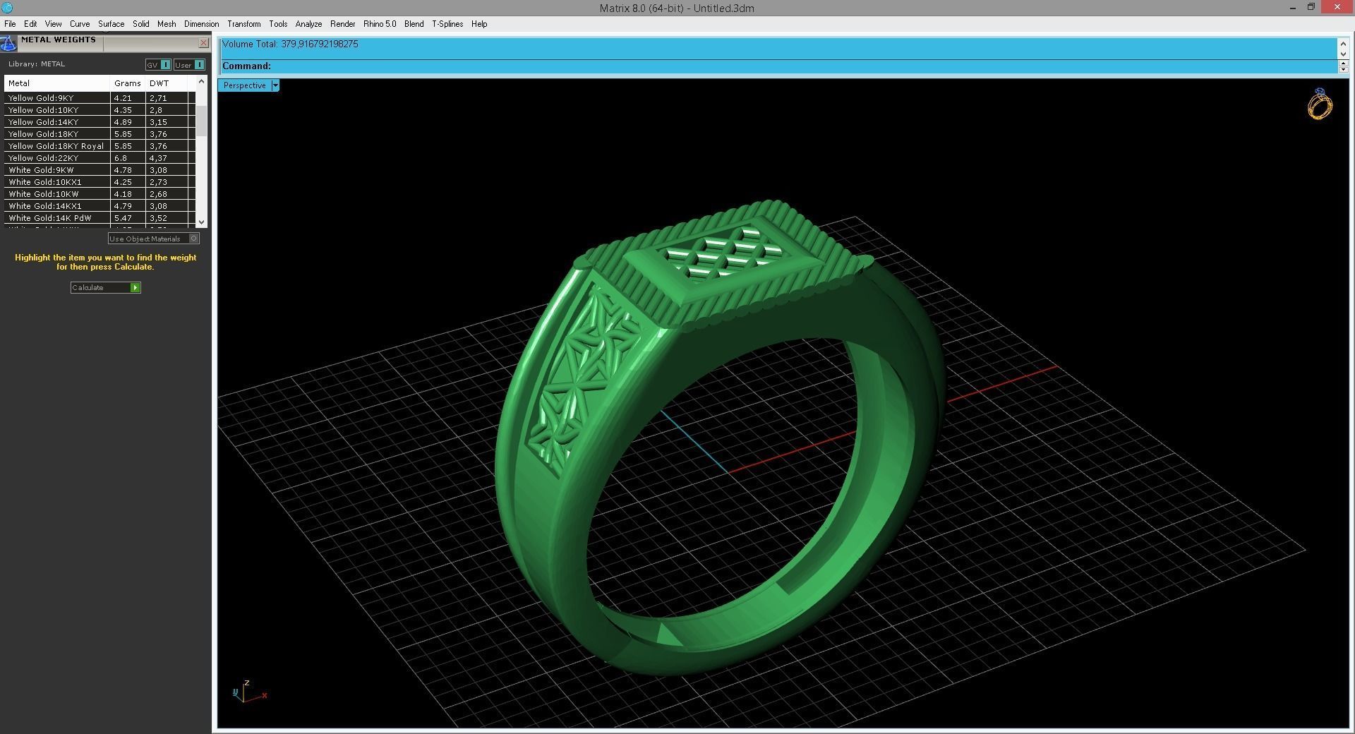 Gents Ring - Mens Ring STL READY FILES With 3DM Files 3D model 3D print model_5