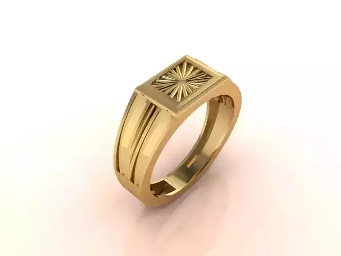 Gents Ring - Mens Ring STL READY FILES With 3DM Files 3D model