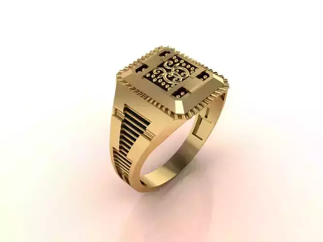 Gents Ring - Mens Ring STL READY FILES With 3DM Files 3D model 3D print model