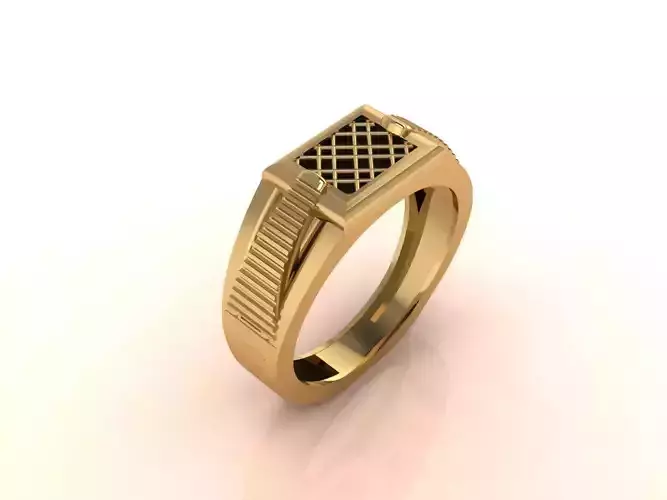 Gents Ring - Mens Ring STL READY FILES With 3DM Files 3D model 3D print model